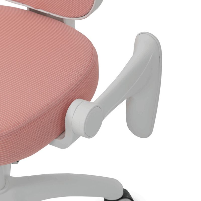 Detská stolička, výškovo nastaviteľná, ružová sieťovina