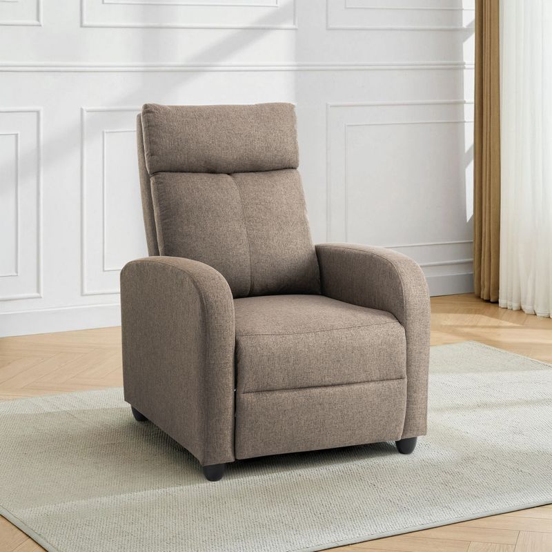 Relaxačné kreslo hnedé, mechanicky polohovateľné - posledný kus