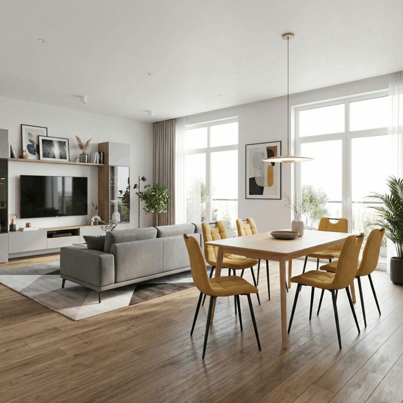 Stolička jedálenská, madlo, ľahko čistiteľná žltá látka