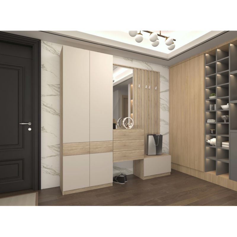 Botník KOM1K, dub sonoma, kašmír