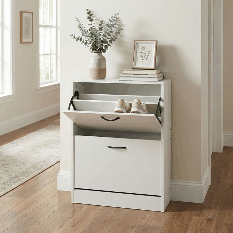 Botník s dvoma priehradkami, biely