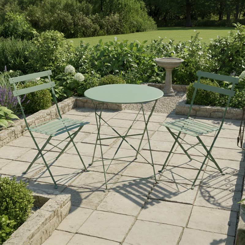 Praktický záhradný set 1+2, zelená oceľ