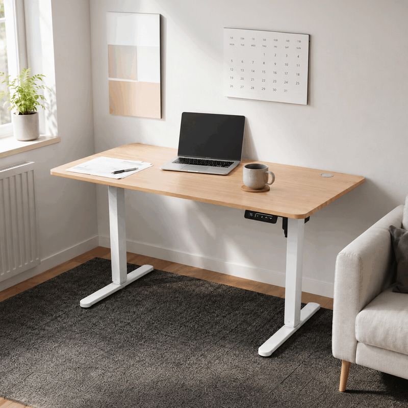 Ergonomický stôl s reguláciou výšky 120x60, melamín, dub