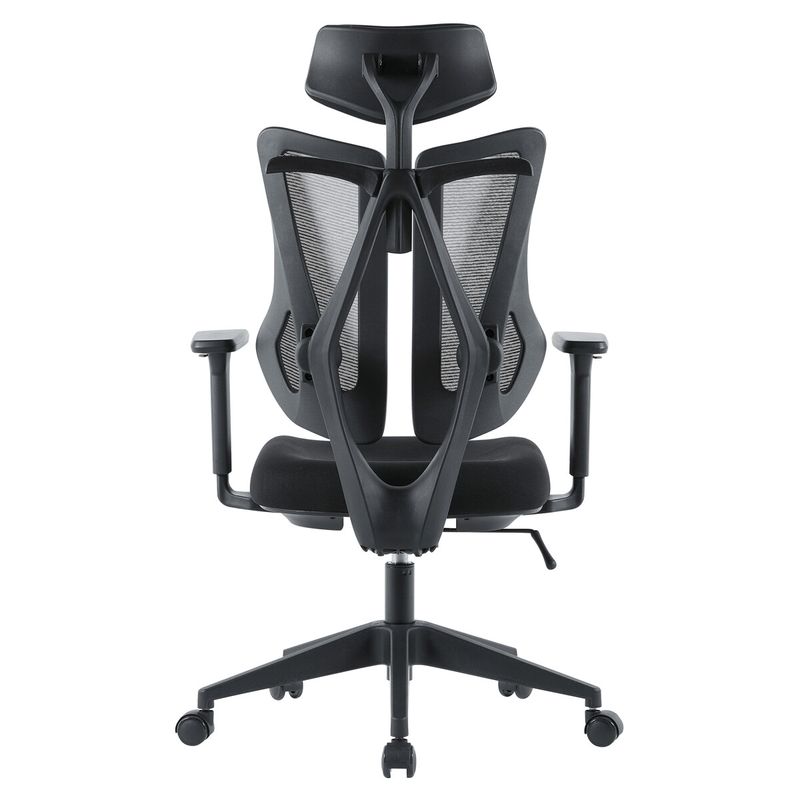 Ergonomická kancelárska stolička E-racer, sivá, sieťované operadlo, 120kg