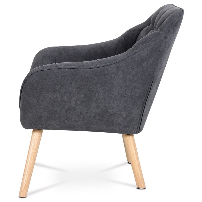 Relaxačné kreslo v škandinávskom štýle sivé