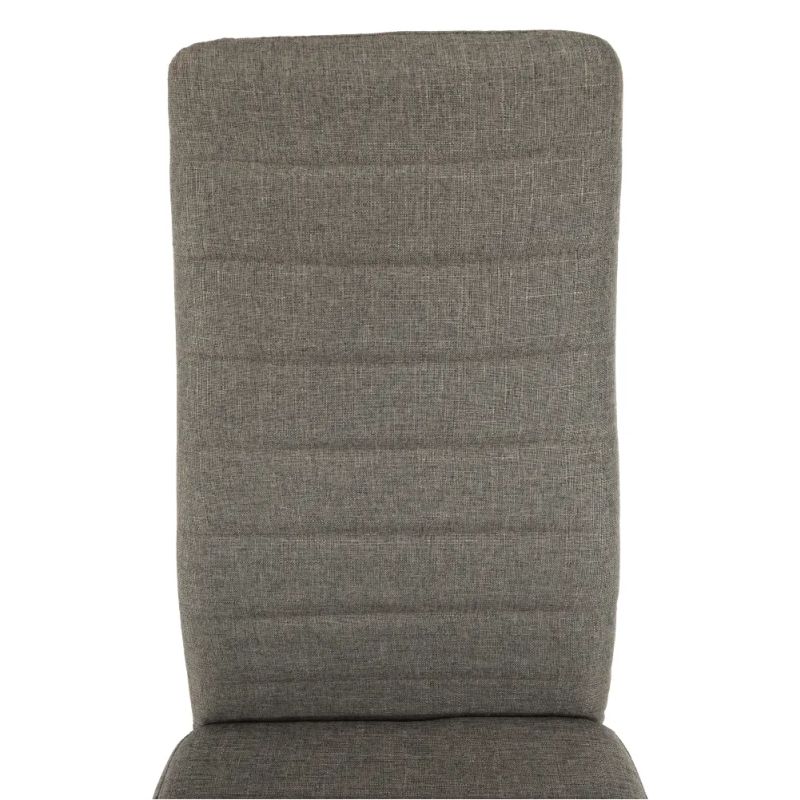 Stolička s jednoduchým dizajnom hnedá látka