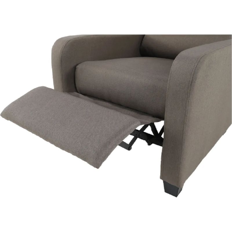 Mechanicky polohovacie relaxačné kreslo hnedé