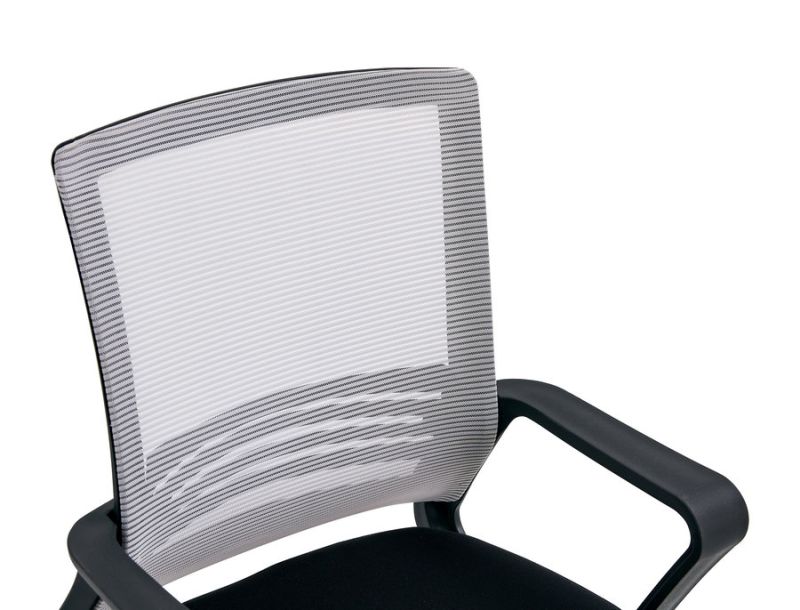 Kancelárska stolička, sieťovina sivohnedá TAUPE a látka čierna