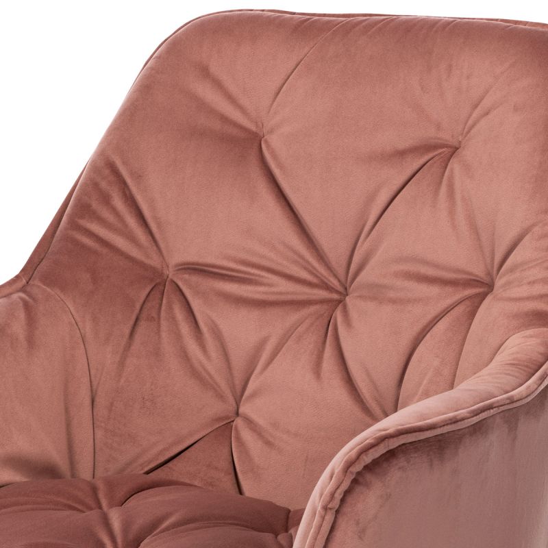 Exkluzívna stolička, ružová zamatová látka