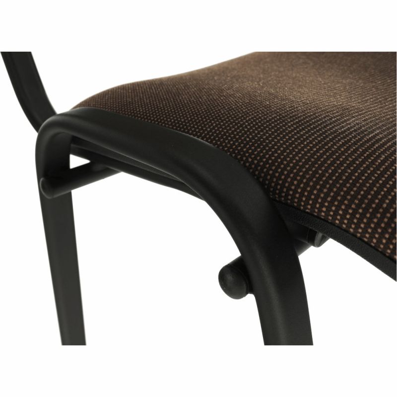 Kvalitná a pohodlná stolička s mäkkým sedením, hnedá