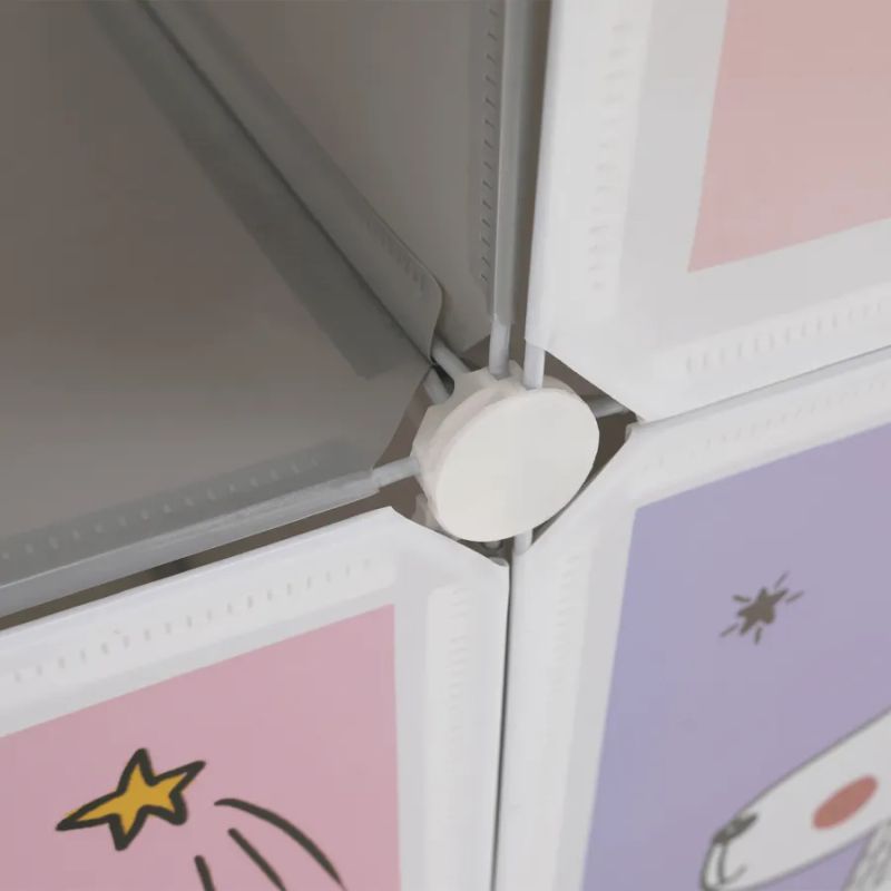 Detská modulárna skriňa, sivá/detská