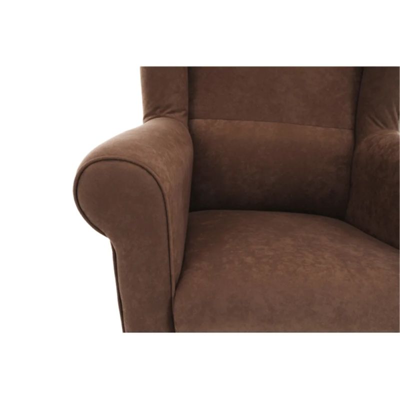 Dizajnový ušiak, látka hnedá