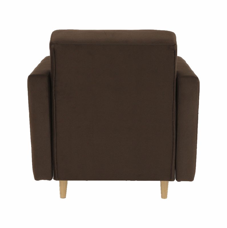 Celočalúnené kreslo, čokoládová látka