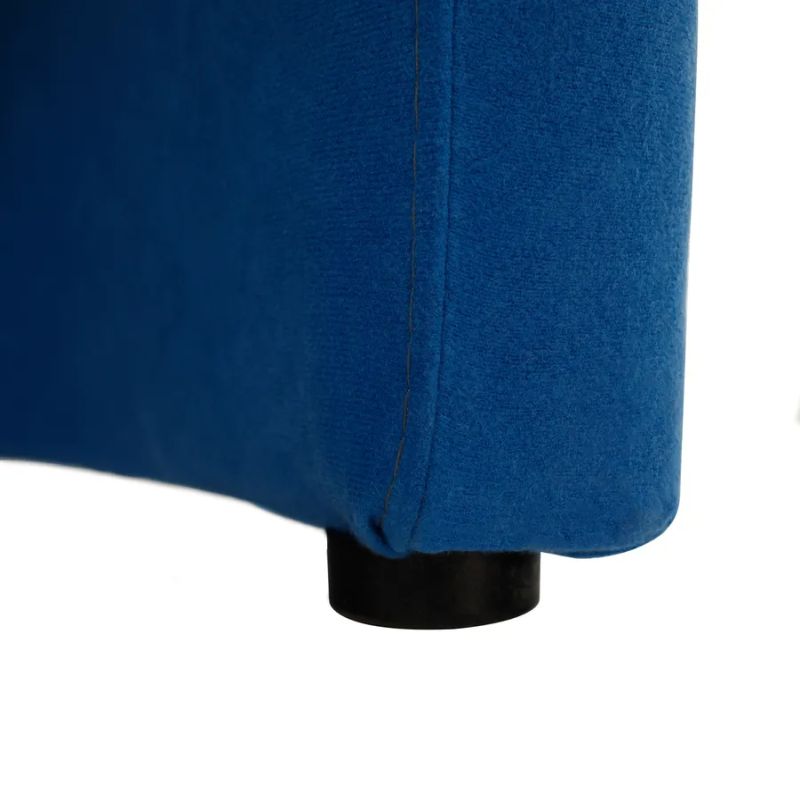 Elegantné kreslo, tmavomodrá látka