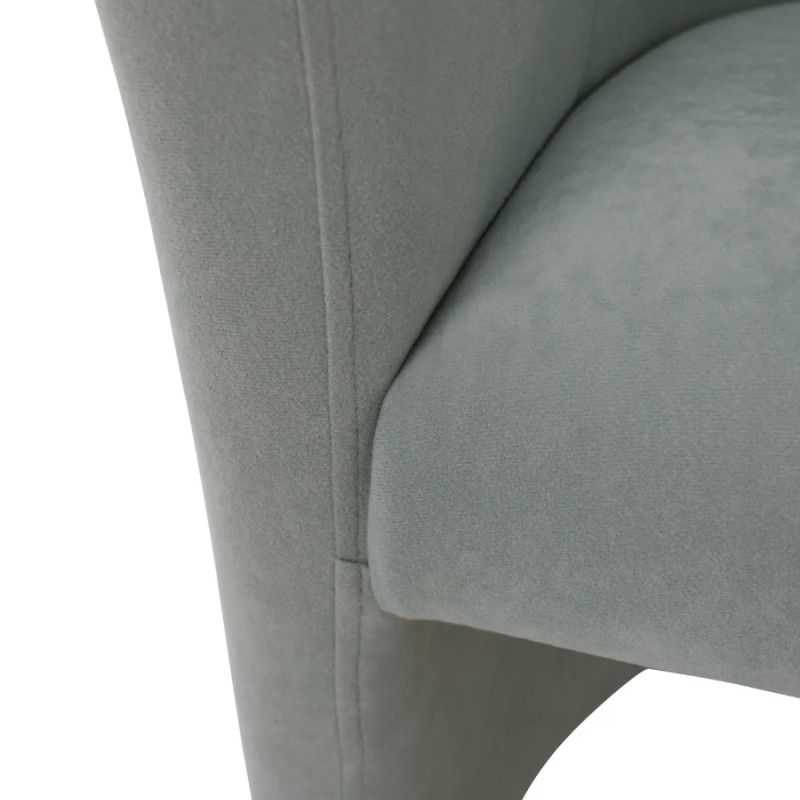 Elegantné kreslo, zelená látka