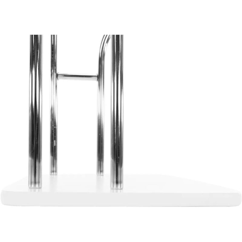 Nemý sluha vo farebnom prevedení chróm s bielou