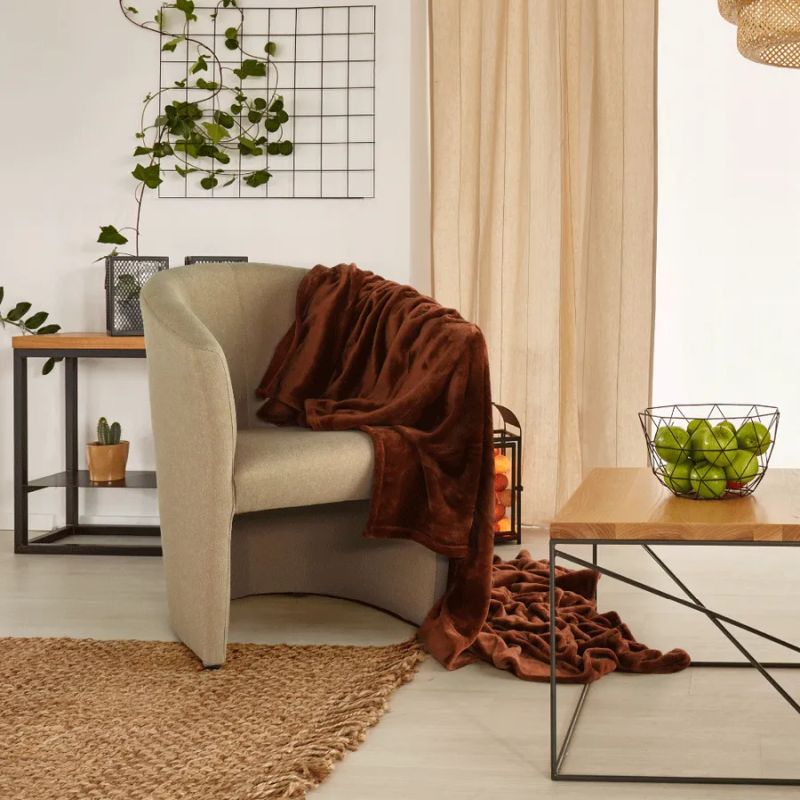 Elegantné kreslo, béžová látka