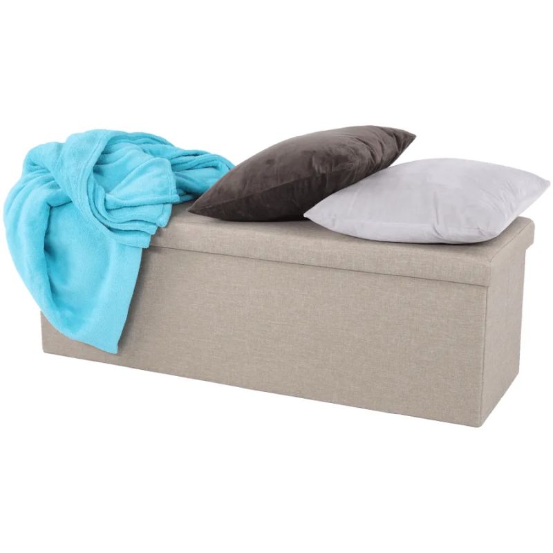 Univerzálny skladací taburet, bežová látka