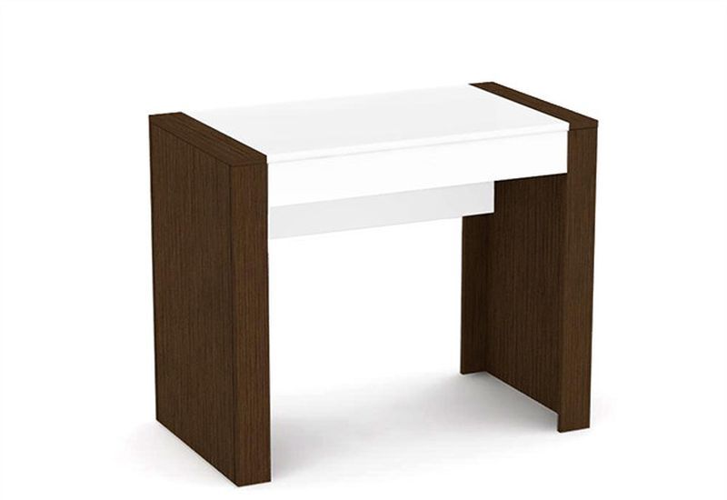 PC stôl biela doska, 1x zásuvka - viac farebných prevedení