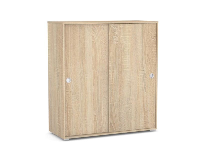 Moderná široká, nízka a plytká komoda 2-dverová - viac farebných prevedení