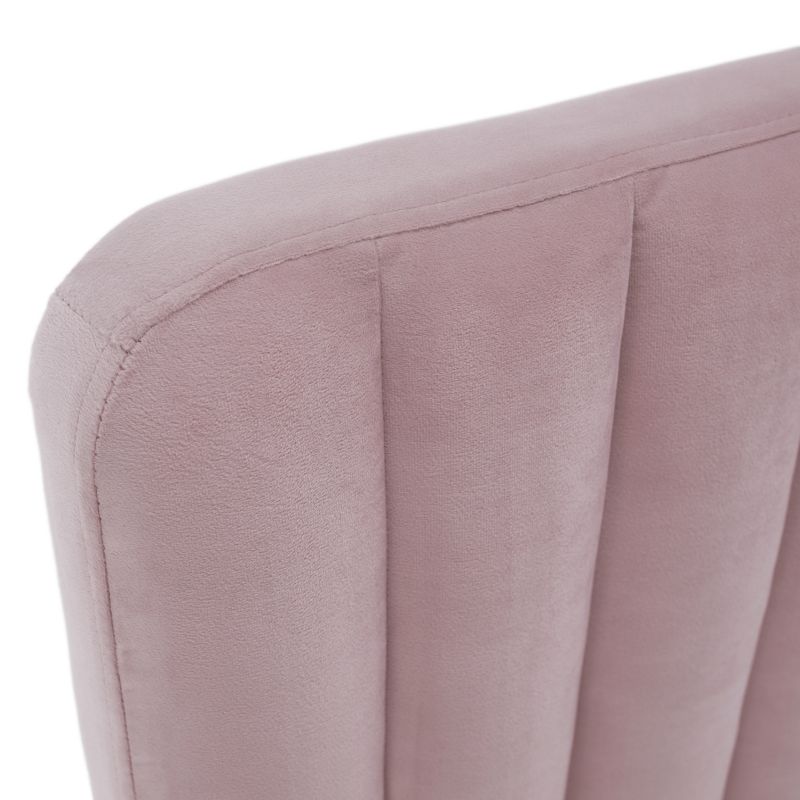 Komfortná čalúnená posteľ 180, ružová-gold chróm zlatý matný