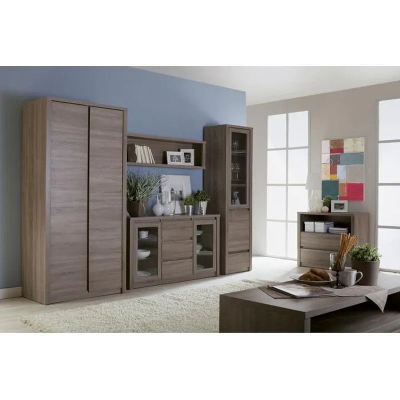 Komoda K4D, štvordverová, dub lefkas