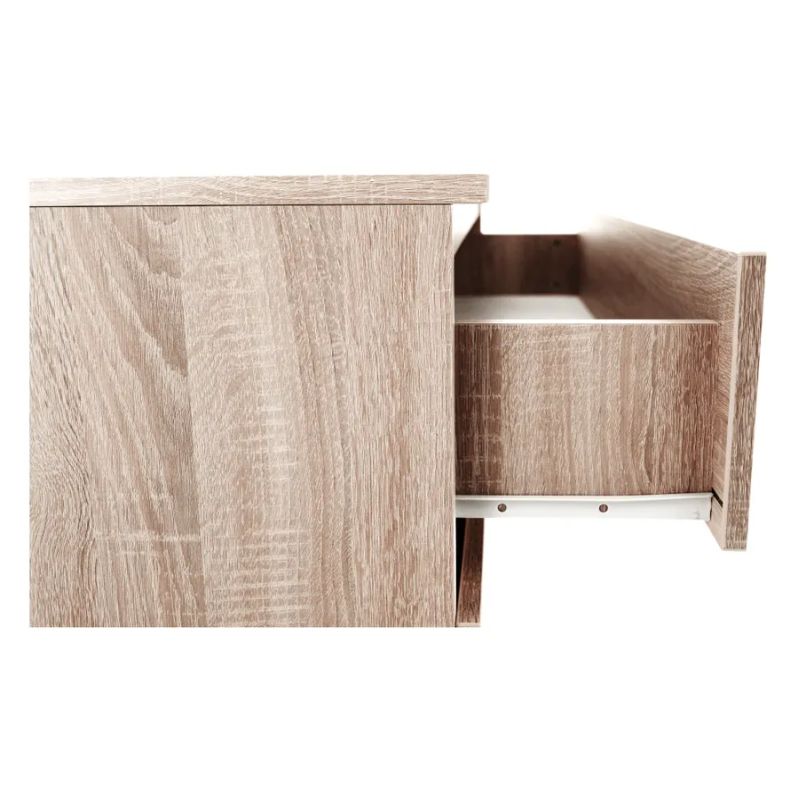 Komoda v prevedení dub sonoma, 3x zásuvka