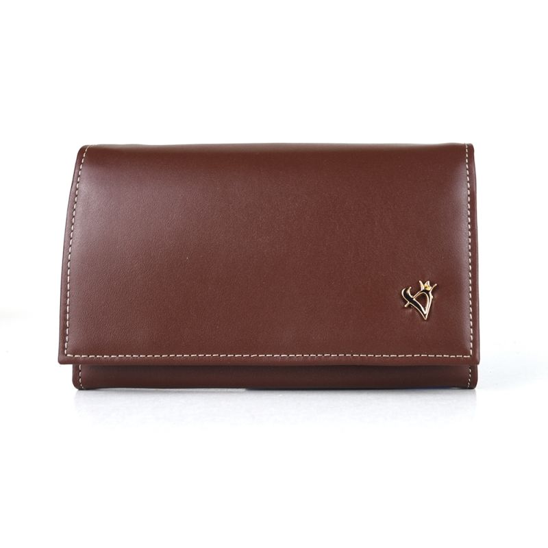 Luxusná dámska kožená peňaženka v hnedej farbe