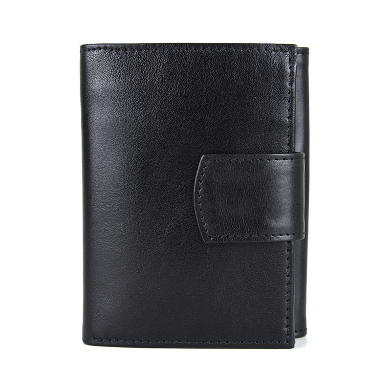 Kožená unisex peňaženka 8287 v čiernej farbe