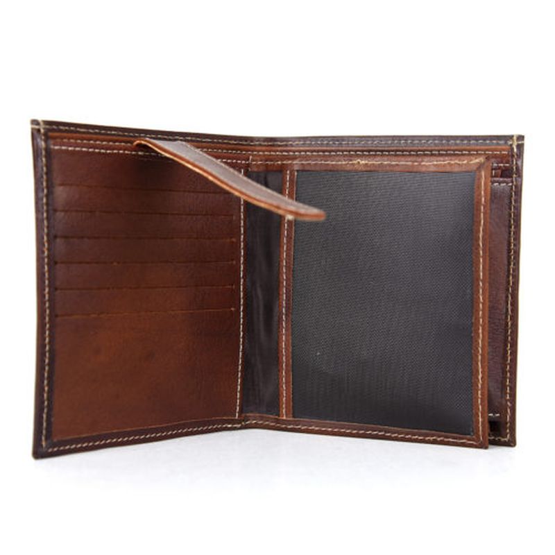 Luxusná kožená peňaženka v Cigaro farbe, ručne tamponovaná