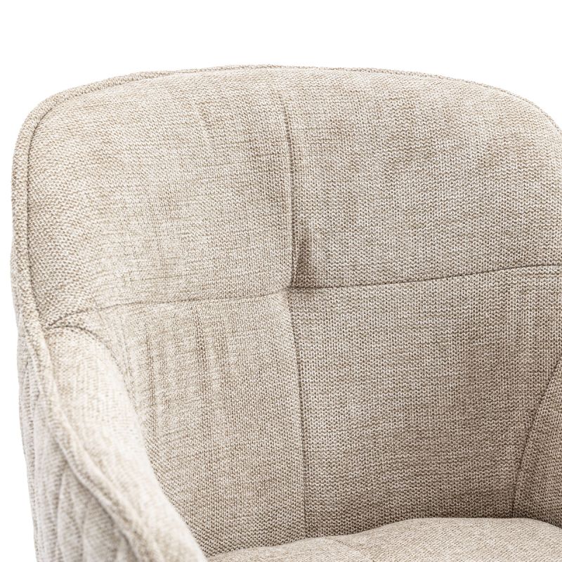 Jedálenská a konferenčná stolička, poťah krémová látka