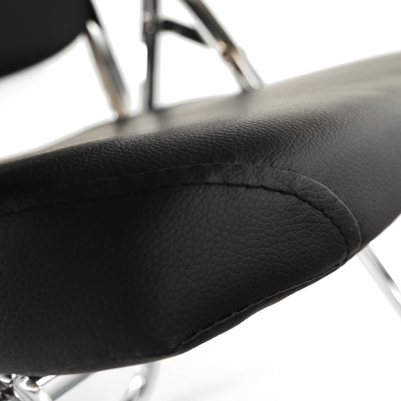 Stolička s doskou na písanie v prevedení čierna-prírodná