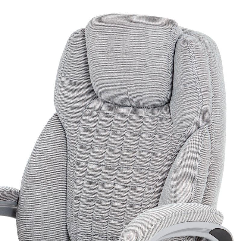 Nastaviteľné kancelárske kreslo striebornej farby