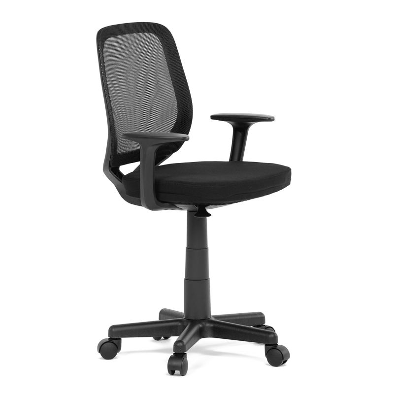 Jednoduchá kancelárska stolička, čierna mesh