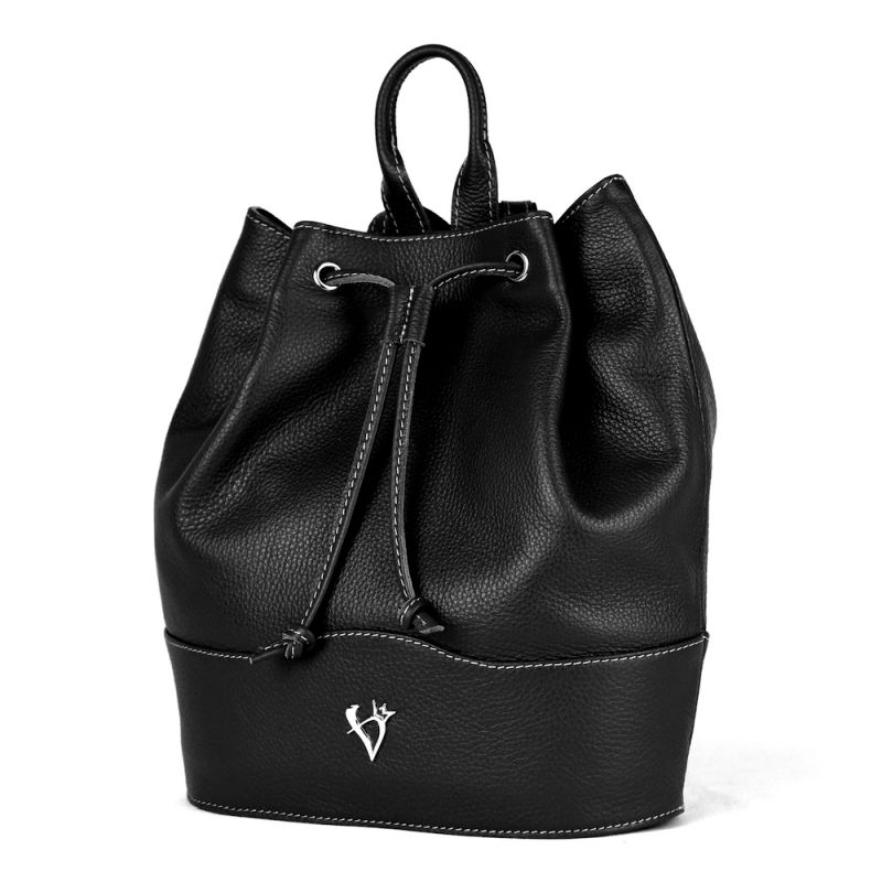 Kožený batoh z pravej kože v čiernej farbe