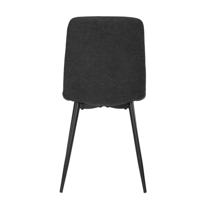 Moderná, štýlová a pohodlná stolička v čiernej látke
