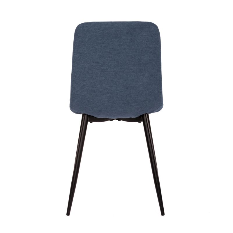 Moderná, štýlová a pohodlná stolička v modrej látke