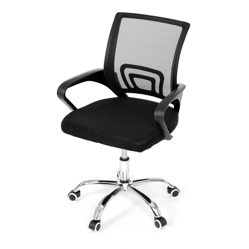 Kancelárska stolička, poťah čierna látka a sieťovina MESH