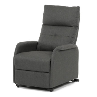 Elegantné elektrické polohovacie kreslo v sivom prevedení
