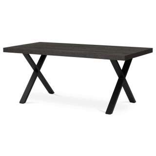 Jedálenský stôl s rozmermi 180x90, nohy v tvare X, šedý dub