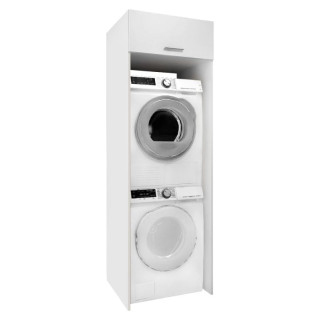 Skrinka nad práčku a sušičku z DTD v bielom prevedení