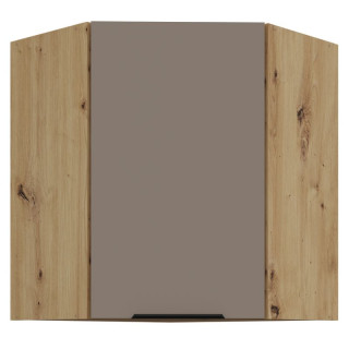 Horná rohová skrinka 60x72cm, sandgrau, dub artisan