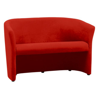 Elegantné dvojkreslo, červené