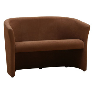 Elegantné dvojkreslo, hnedé