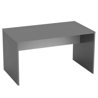 Moderný PC stôl z kvalitnej DTD, grafit/biela, 140cm