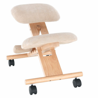 Moderná a ergonomická kľakačka, krémová-buk