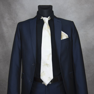 Hodvábna kravata + vreckovka LIMITED_23