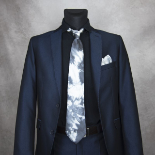 Hodvábna kravata + vreckovka LIMITED_26