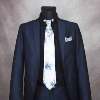 Hodvábna kravata + vreckovka LIMITED_27