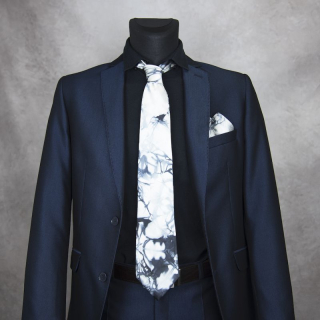 Hodvábna kravata + vreckovka LIMITED_29